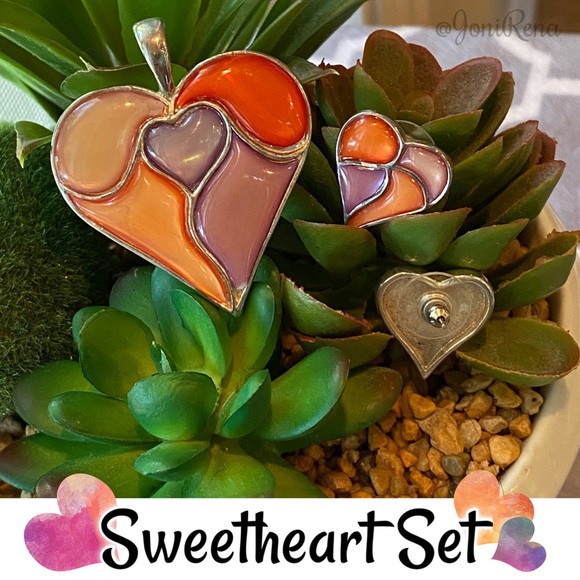 💐PERFECT for SPRING! Heart Jewelry Set💐 - Picture 1 of 3